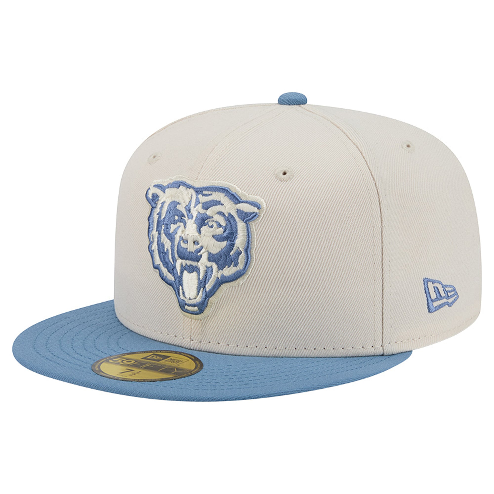 Men’s New Era Cream/Blue Chicago Bears Color Pack 59FIFTY Fitted Hat