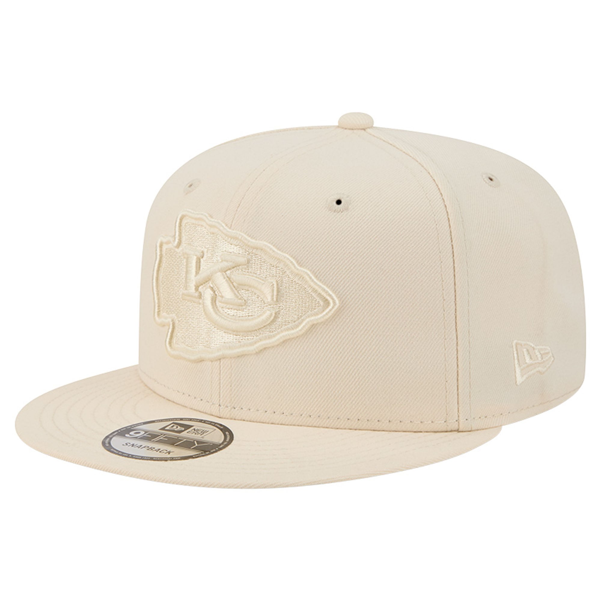Men's New Era Cream Kansas City Chiefs Color Pack 9FIFTY Snapback Hat