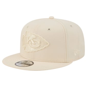 Men's New Era Cream Kansas City Chiefs Color Pack 9FIFTY Snapback Hat