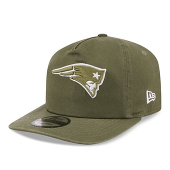 Men's New Era Olive New England Patriots Color Pack 19TWENTY Adjustable Hat