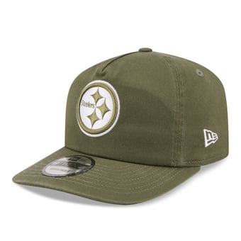 Men's New Era Olive Pittsburgh Steelers Color Pack 19TWENTY Adjustable Hat