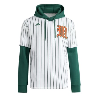 Youth adidas  White Miami Hurricanes Vintage Jersey Hoodie