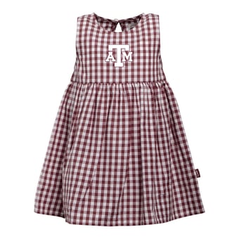 Girls Infant Garb  Maroon Texas A&M Aggies Loren Gingham Dress