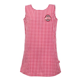 Girls Toddler Garb  Scarlet Ohio State Buckeyes Woven Gingham Dress