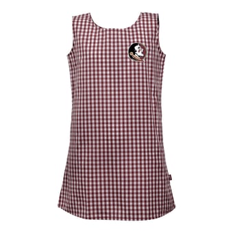Girls Toddler Garb  Garnet Florida State Seminoles Woven Gingham Dress