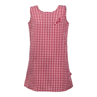 Girls Toddler Garb  Crimson Alabama Crimson Tide Woven Gingham Dress