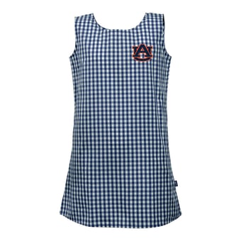 Girls Toddler Garb  Navy Auburn Tigers Woven Gingham Dress
