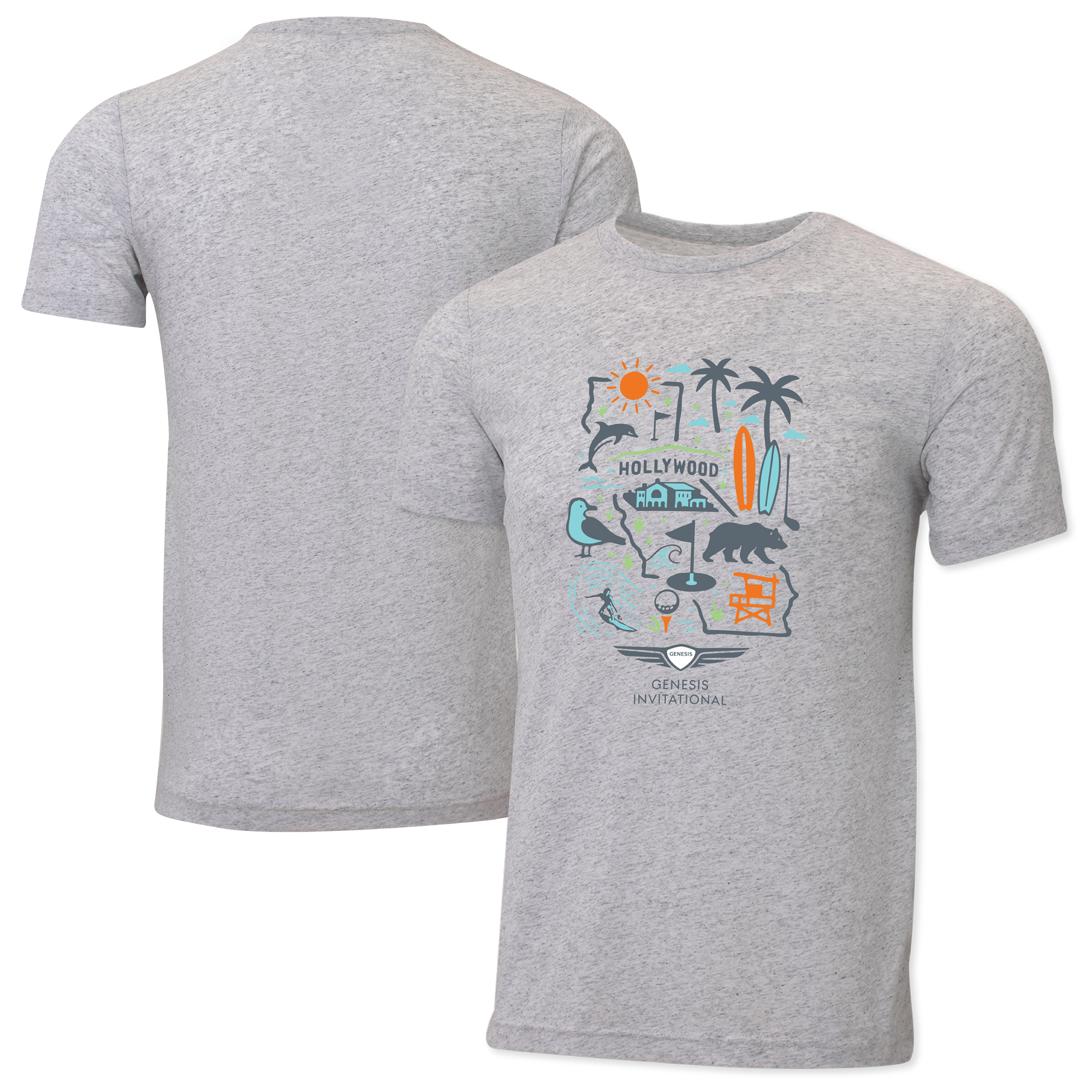 Youth Ahead White Genesis Invitational Archer Tri-Blend T-Shirt