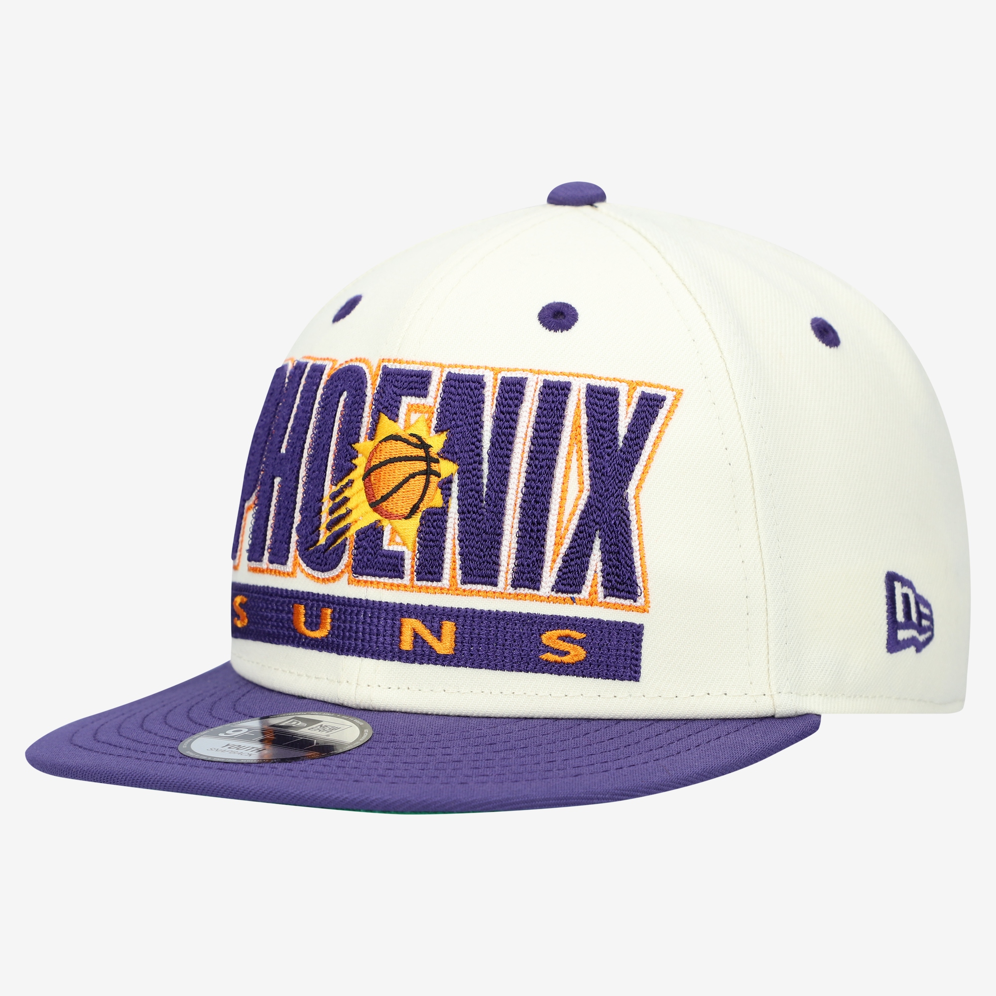 Youth New Era Cream/Purple Phoenix Suns Classic 9FIFTY Snapback Hat