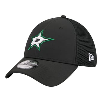 Men's New Era  Black Dallas Stars Logo 39THIRTY Flex Hat