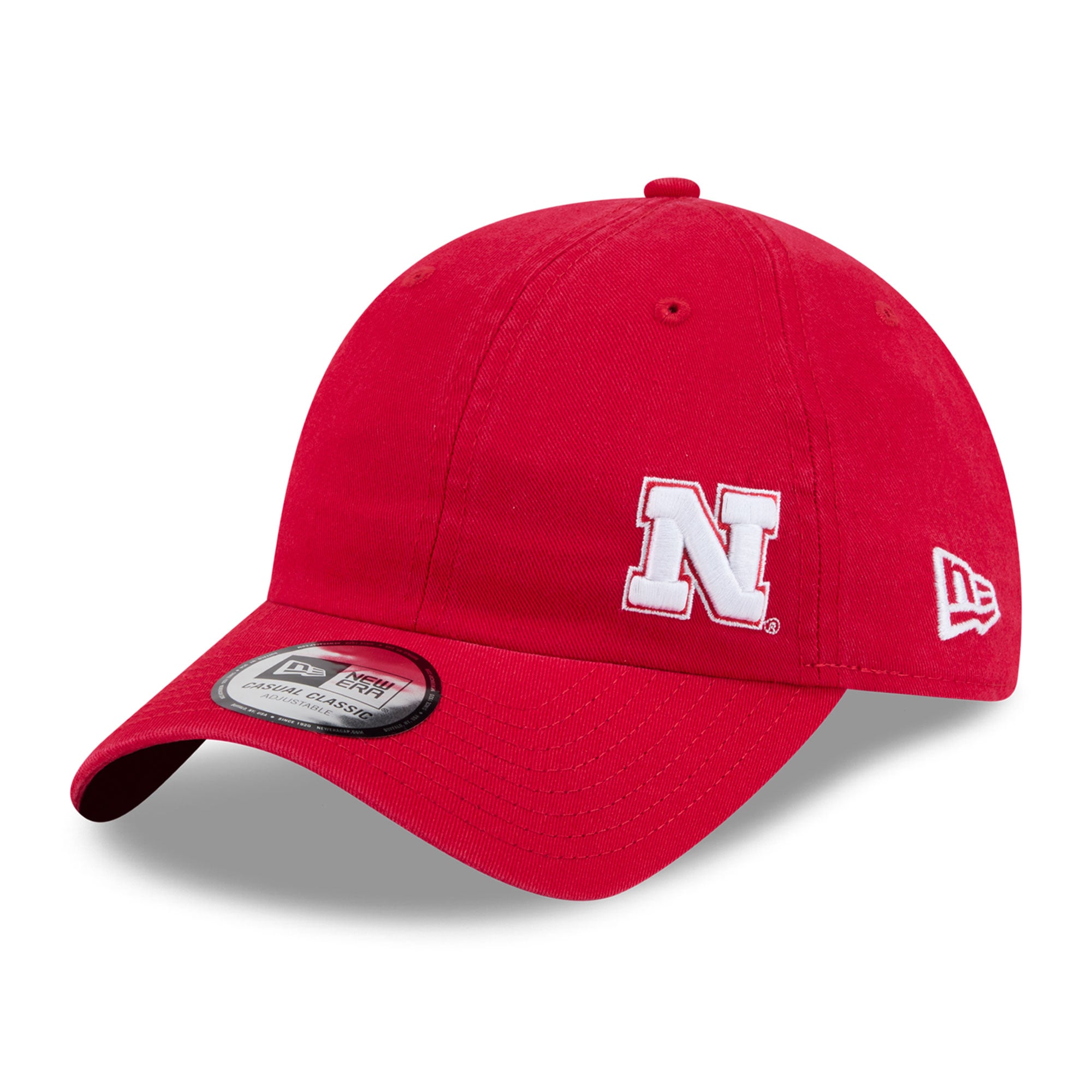 Unisex New Era Scarlet Nebraska Huskers Offset Casual Classic Adjustable Hat