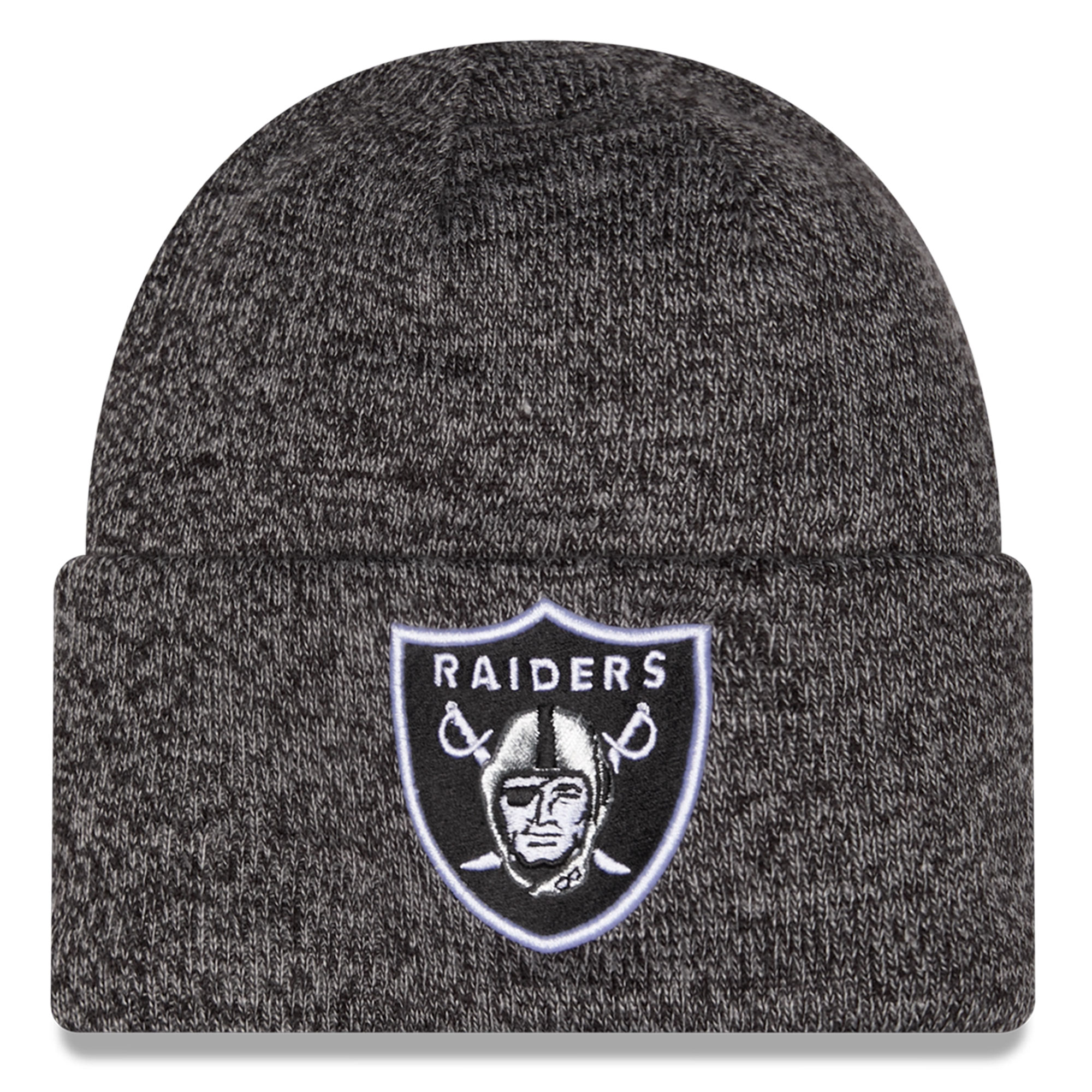 Youth New Era Black Las Vegas Raiders Marled Cuffed Knit Hat