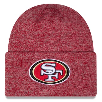 Youth New Era Scarlet San Francisco 49ers Marled Cuffed Knit Hat