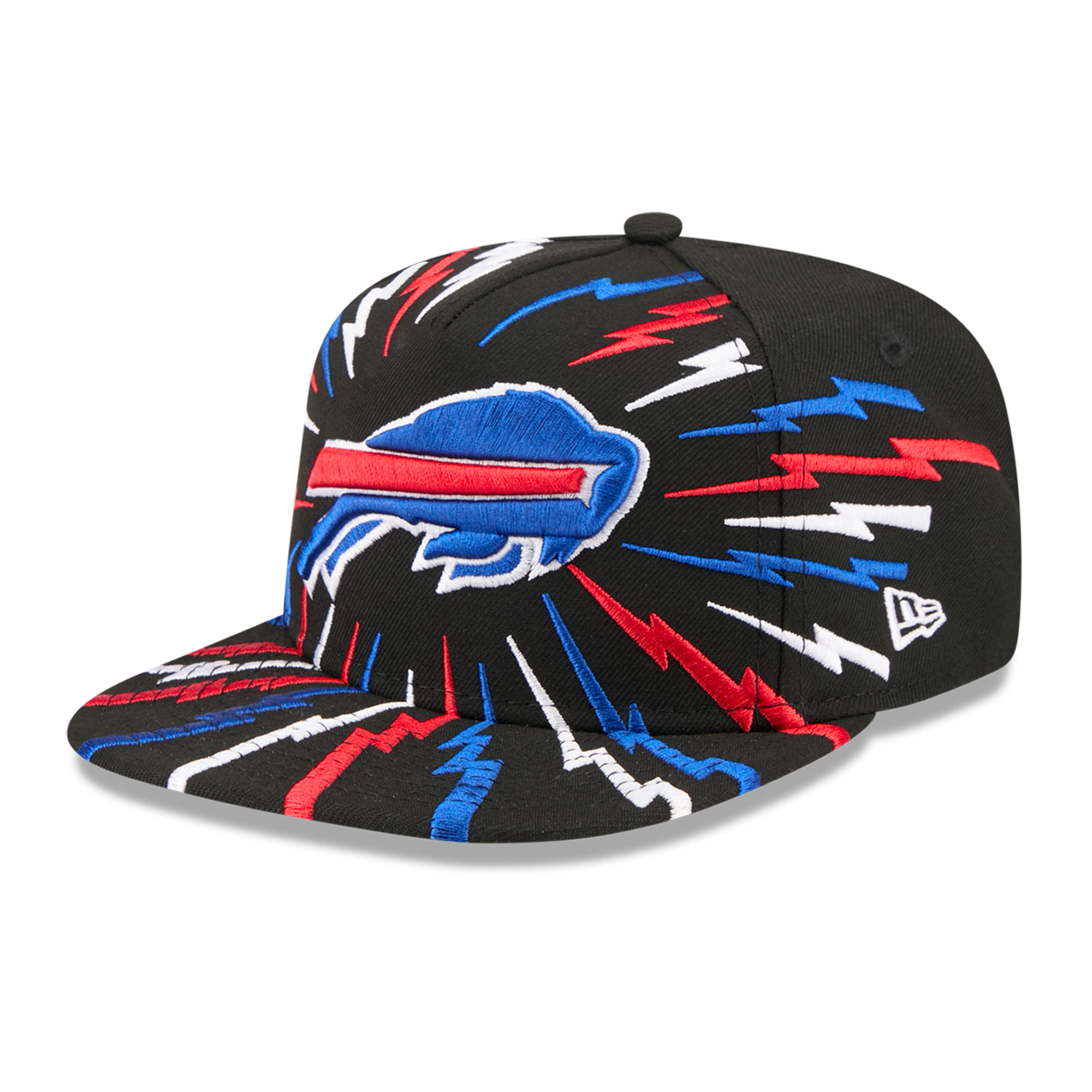 Youth New Era Black Buffalo Bills Bolt 9FIFTY A-Frame Snapback Hat