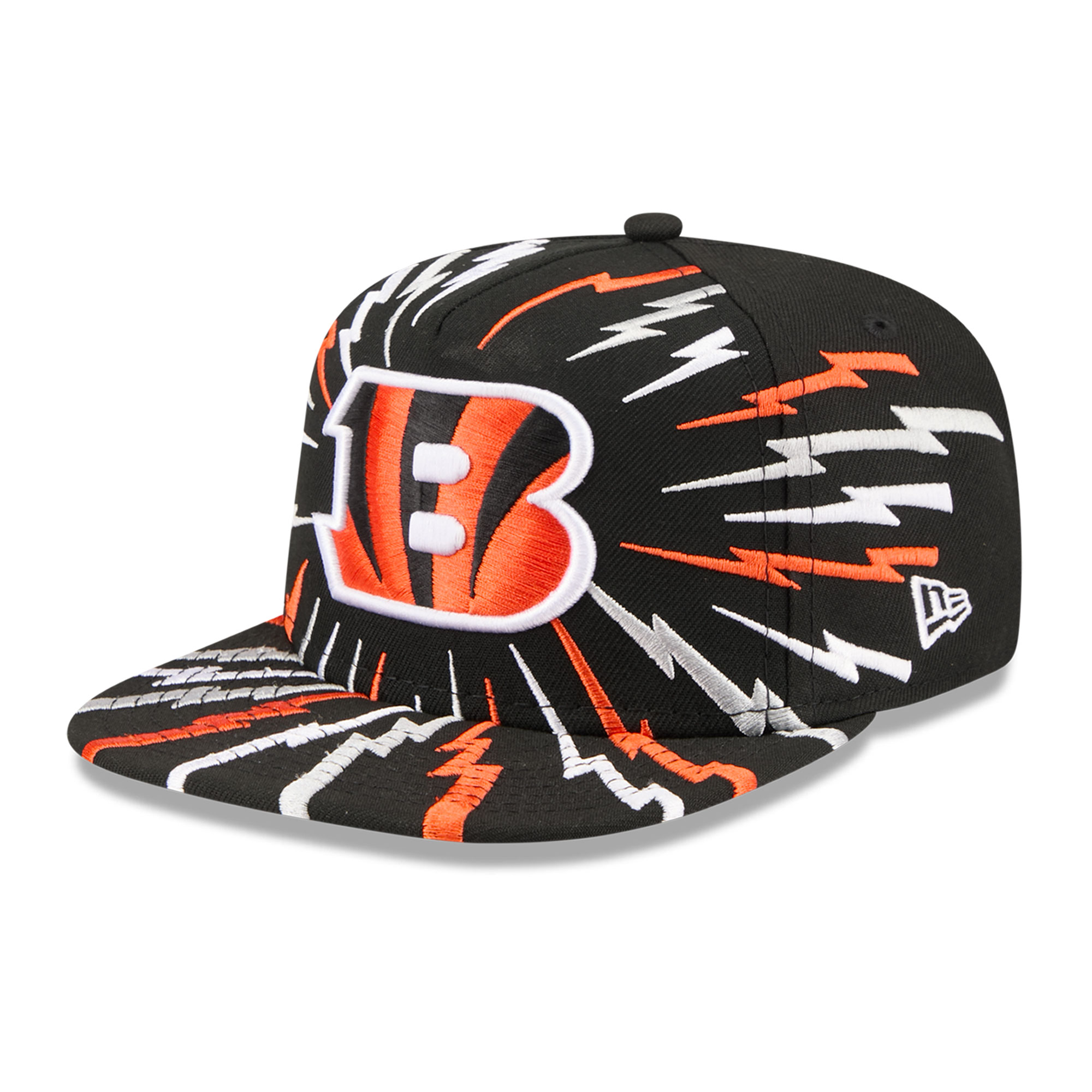 Youth New Era Black Cincinnati Bengals Bolt 9FIFTY A-Frame Snapback Hat