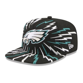 Youth New Era Black Philadelphia Eagles Bolt A-Frame 9FIFTY Snapback Hat