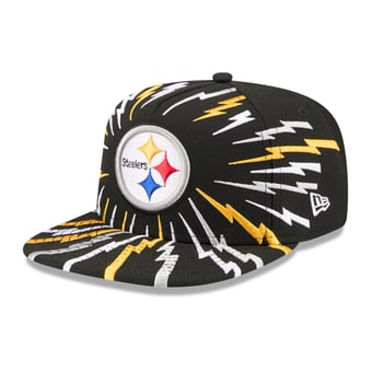 Youth New Era Black Pittsburgh Steelers Bolt 9FIFTY A-Frame Snapback Hat