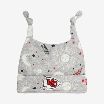 Infant New Era  Heather Gray Kansas City Chiefs Sky Knit Hat