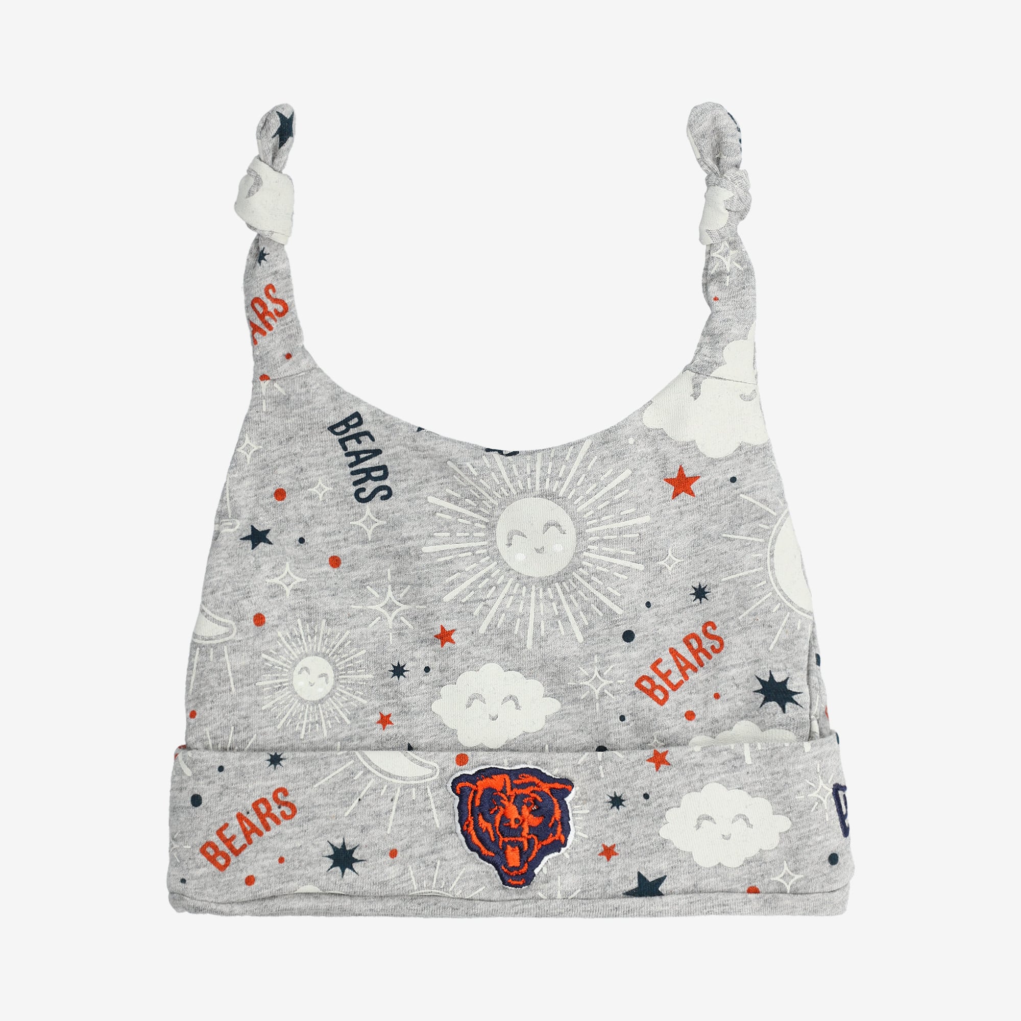 Infant New Era  Heather Gray Chicago Bears Sky Knit Hat