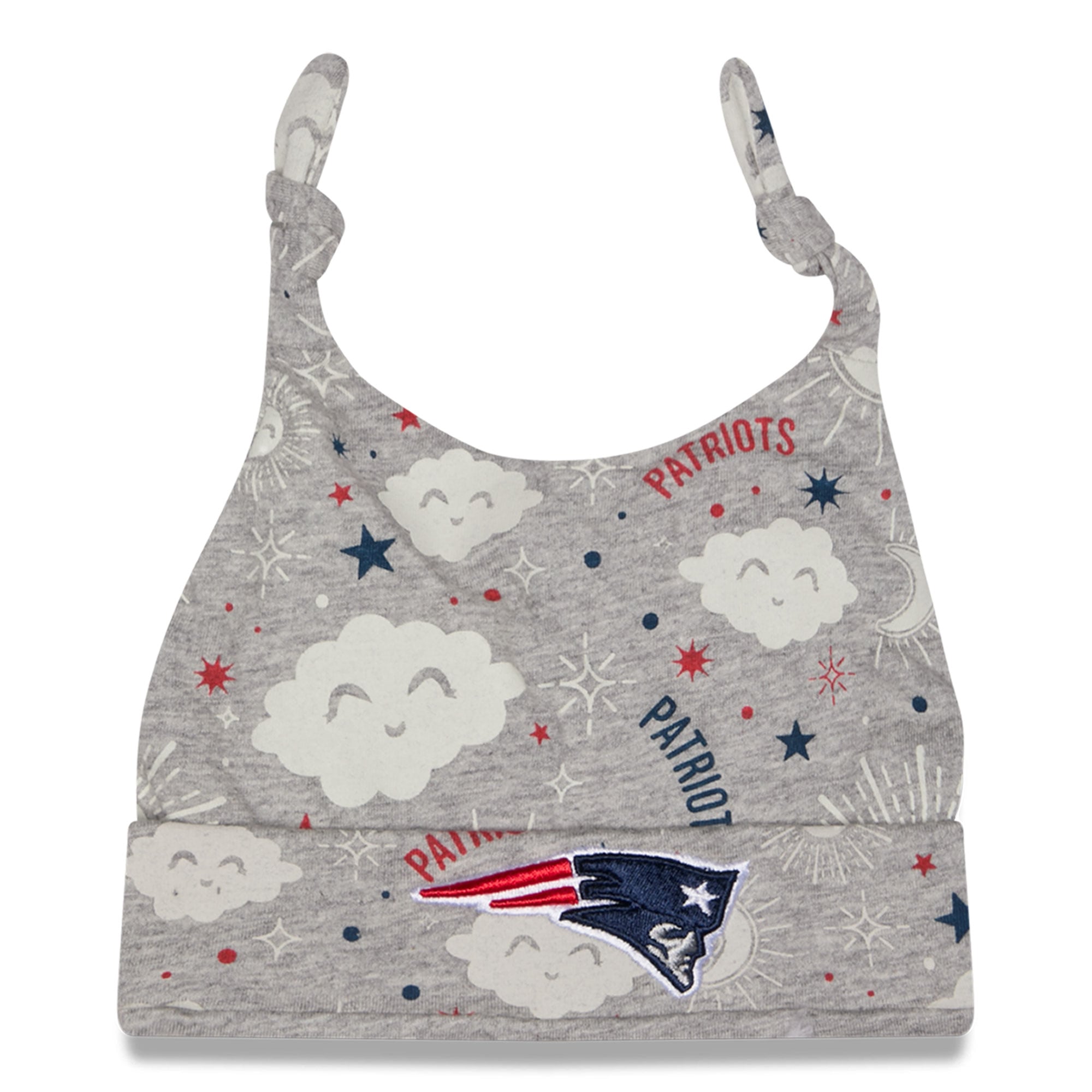 Infant New Era  Heather Gray New England Patriots Sky Knit Hat