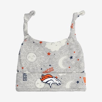 Infant New Era  Heather Gray Denver Broncos Sky Knit Hat