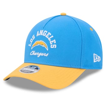 Preschool New Era Powder Blue Los Angeles Chargers Arch 9FORTY A-Frame M-Crown Adjustable Hat