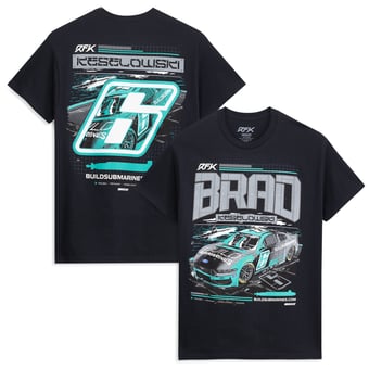 Men's Classic Ink Black Brad Keselowski #6 BuildSubmarines.com T-Shirt