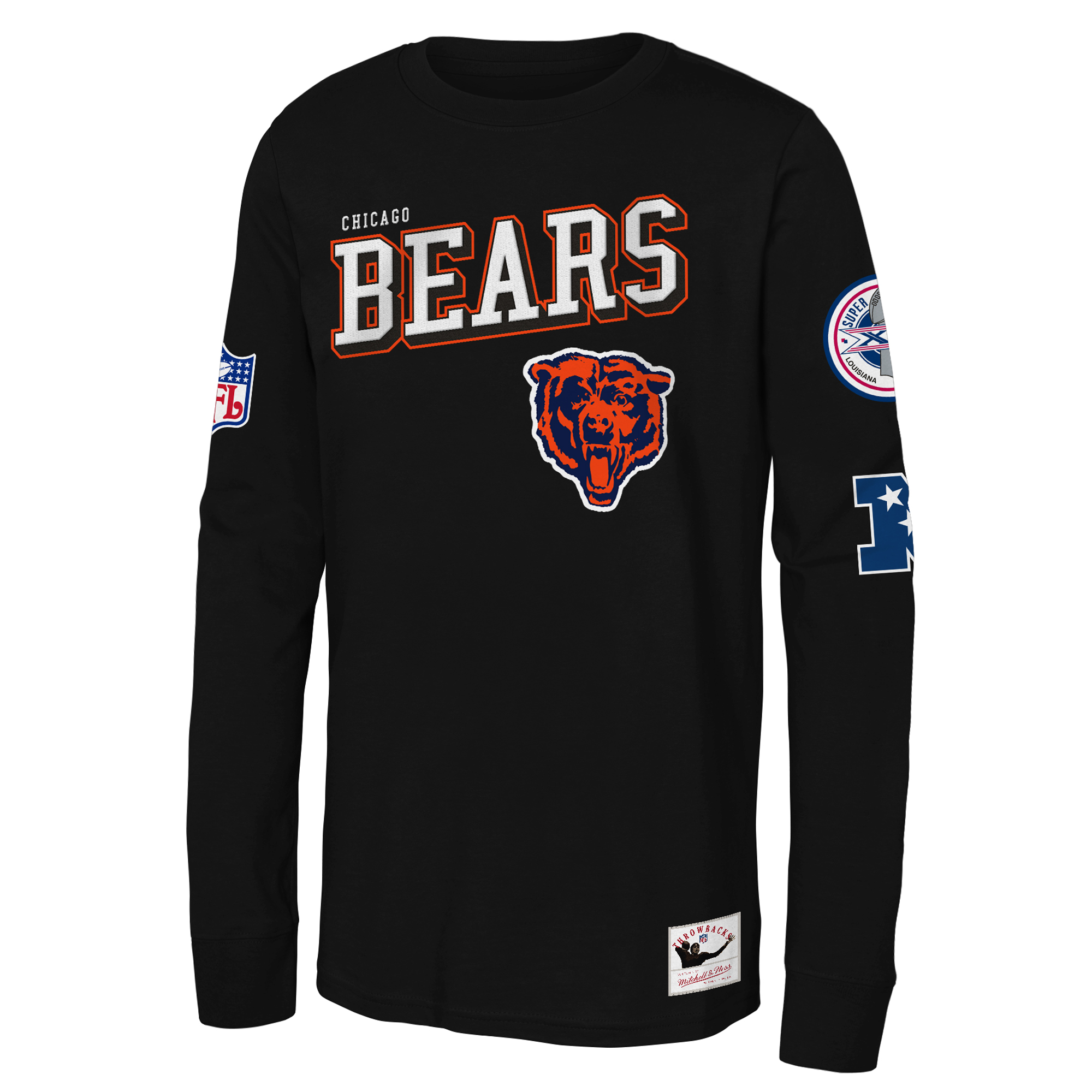 Youth Mitchell & Ness  Black Chicago Bears Training Camp Long Sleeve T-Shirt
