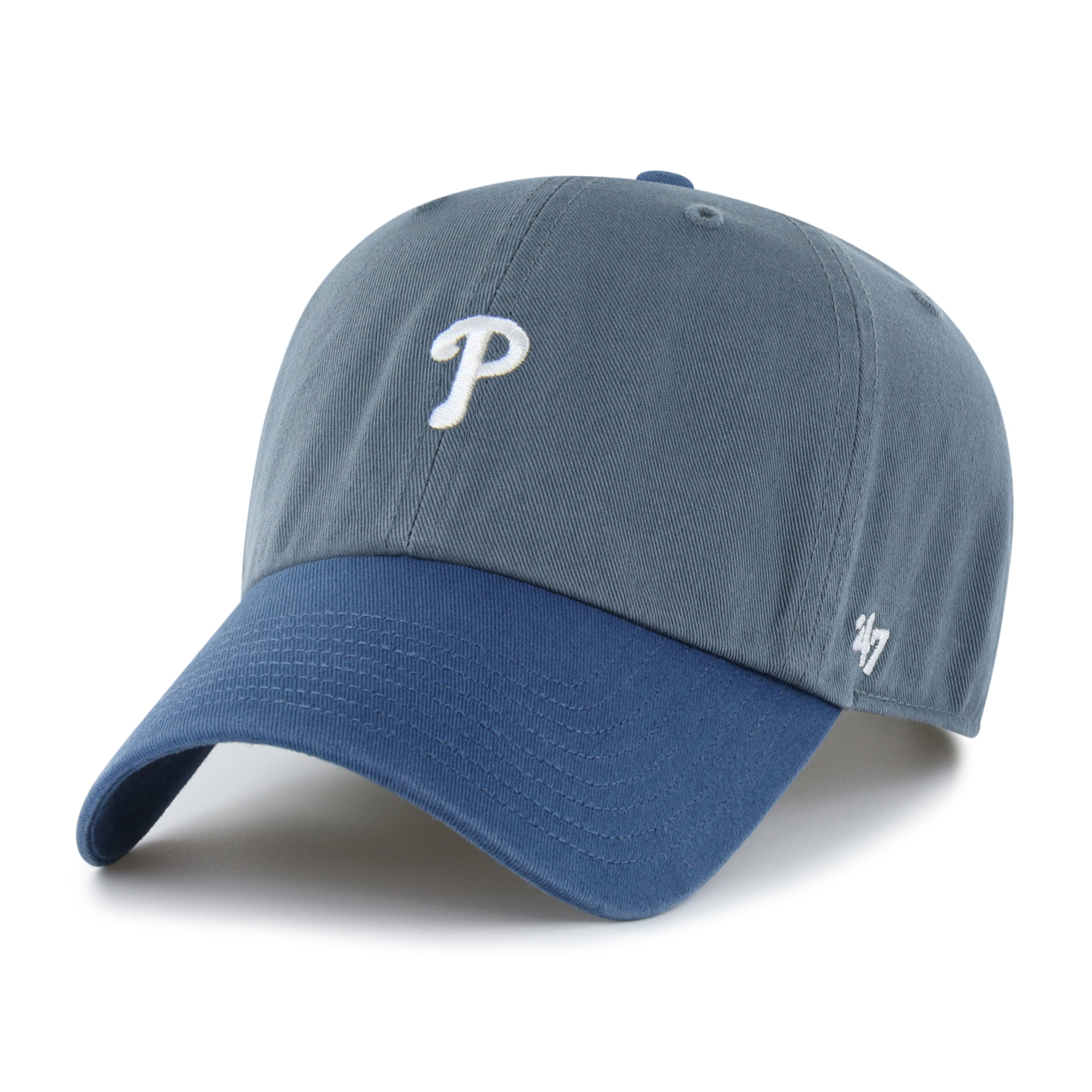 Men's '47 Charcoal/Navy Philadelphia Phillies Shades of Sport Clean Up Adjustable Hat