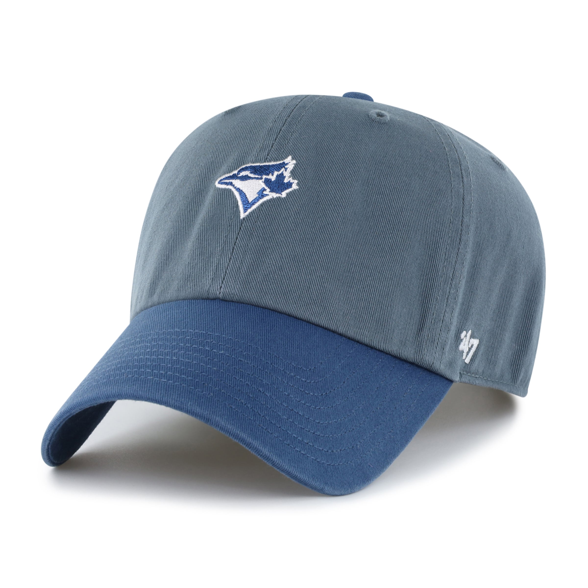 Men's '47 Charcoal/Navy Toronto Blue Jays Shades of Sport Clean Up Adjustable Hat