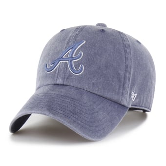 Men's '47 Navy Atlanta Braves Pigment Clean Up Adjustable Hat