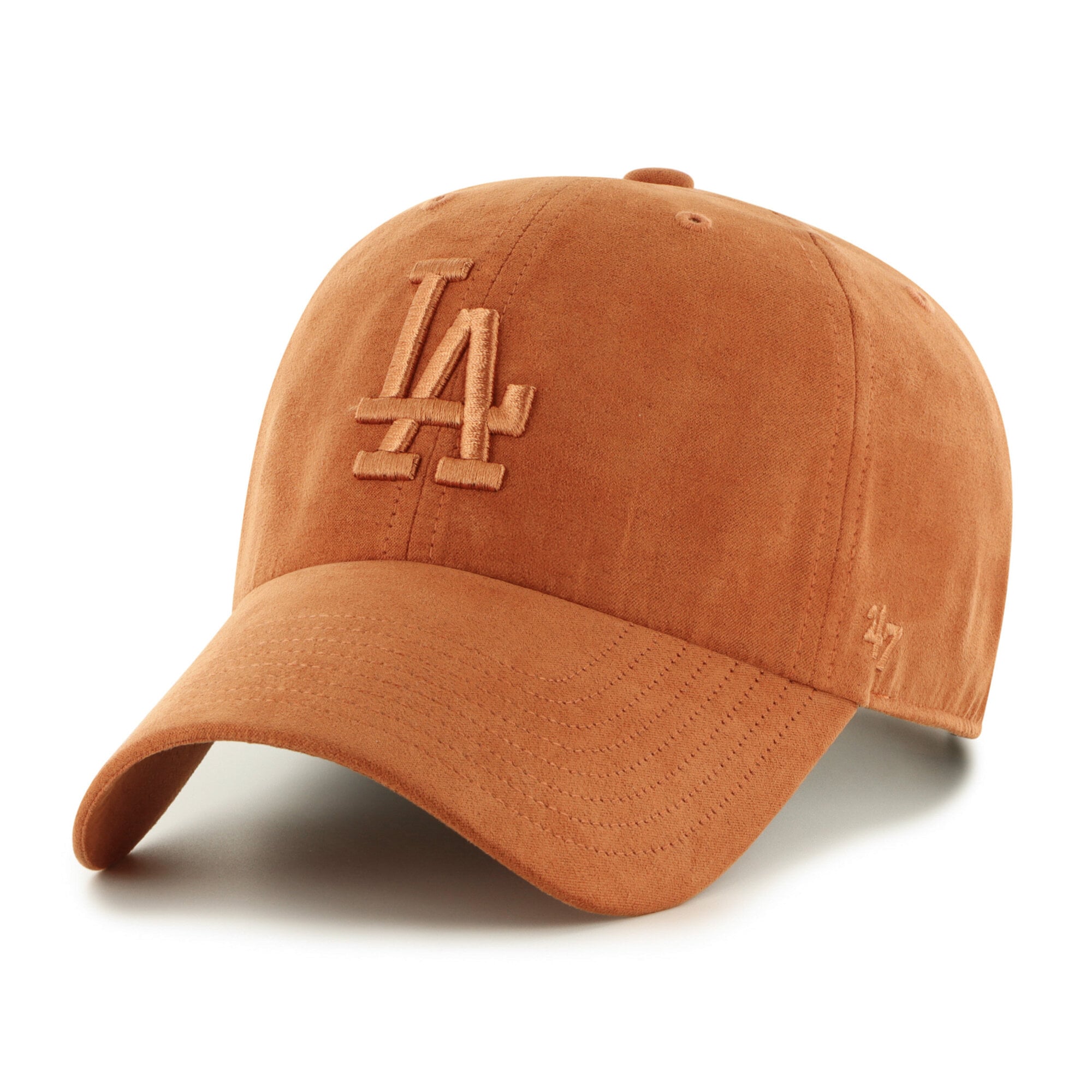 Unisex '47 Orange Los Angeles Dodgers Fall Feelings Ballpark Suede Clean Up Hat