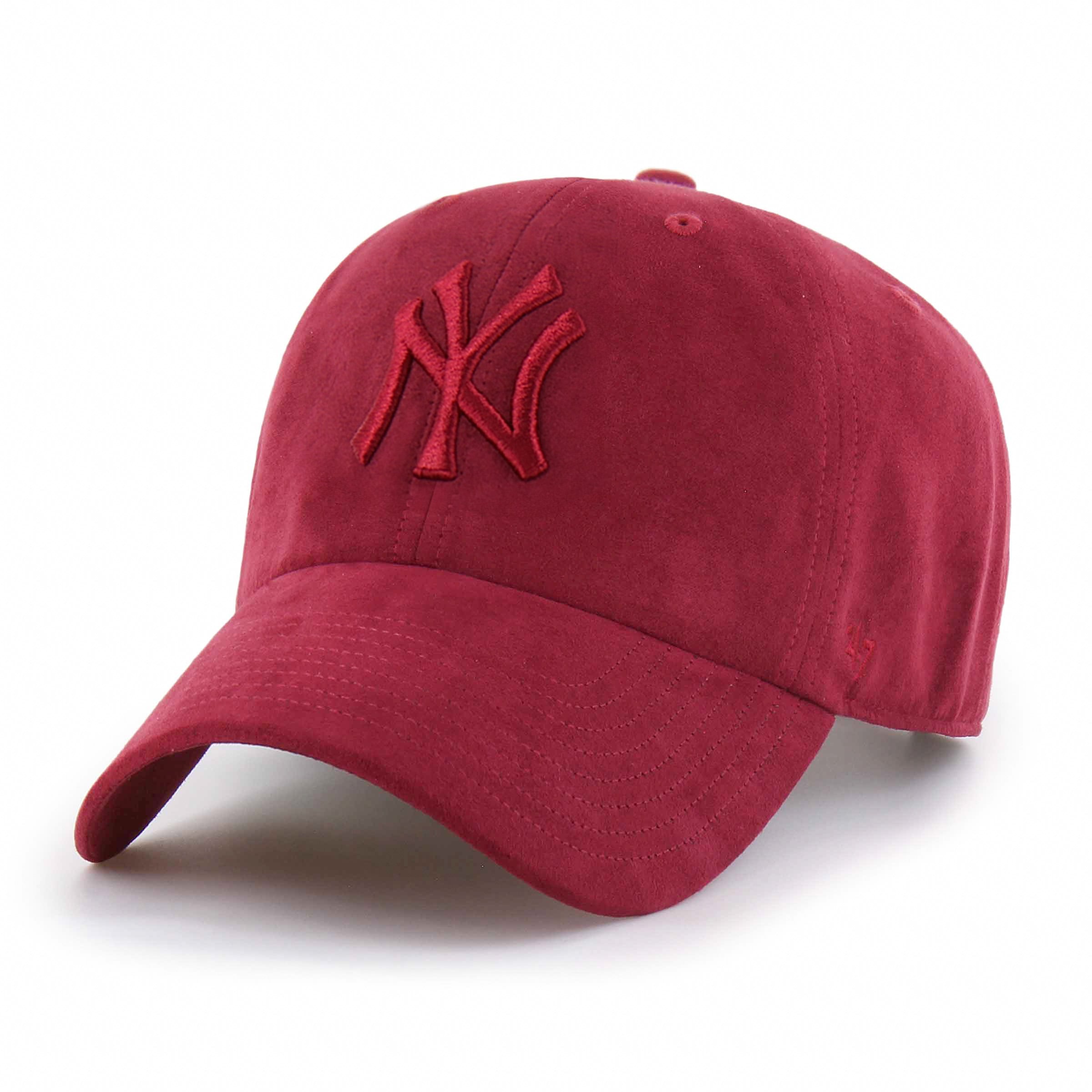 Unisex '47 Red New York Yankees Fall Feelings Ballpark Suede Clean Up Hat