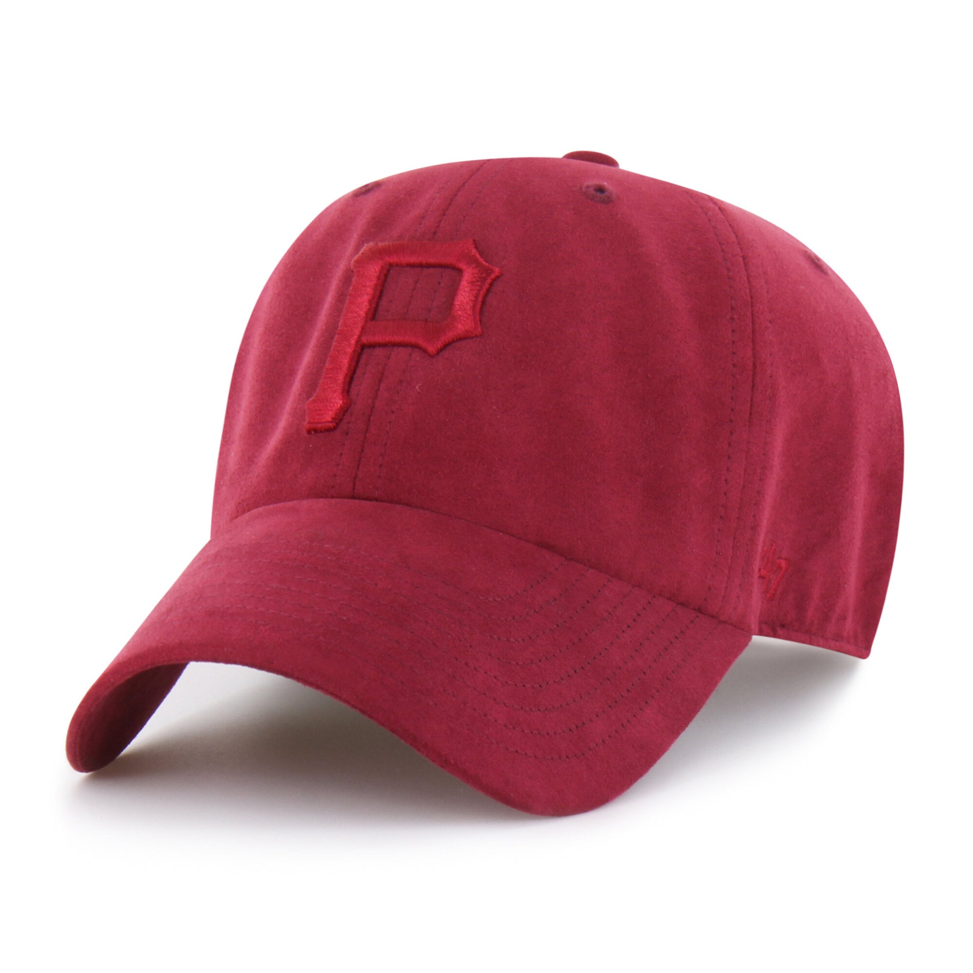 Unisex '47 Red Pittsburgh Pirates Fall Feelings Ballpark Suede Clean Up Hat
