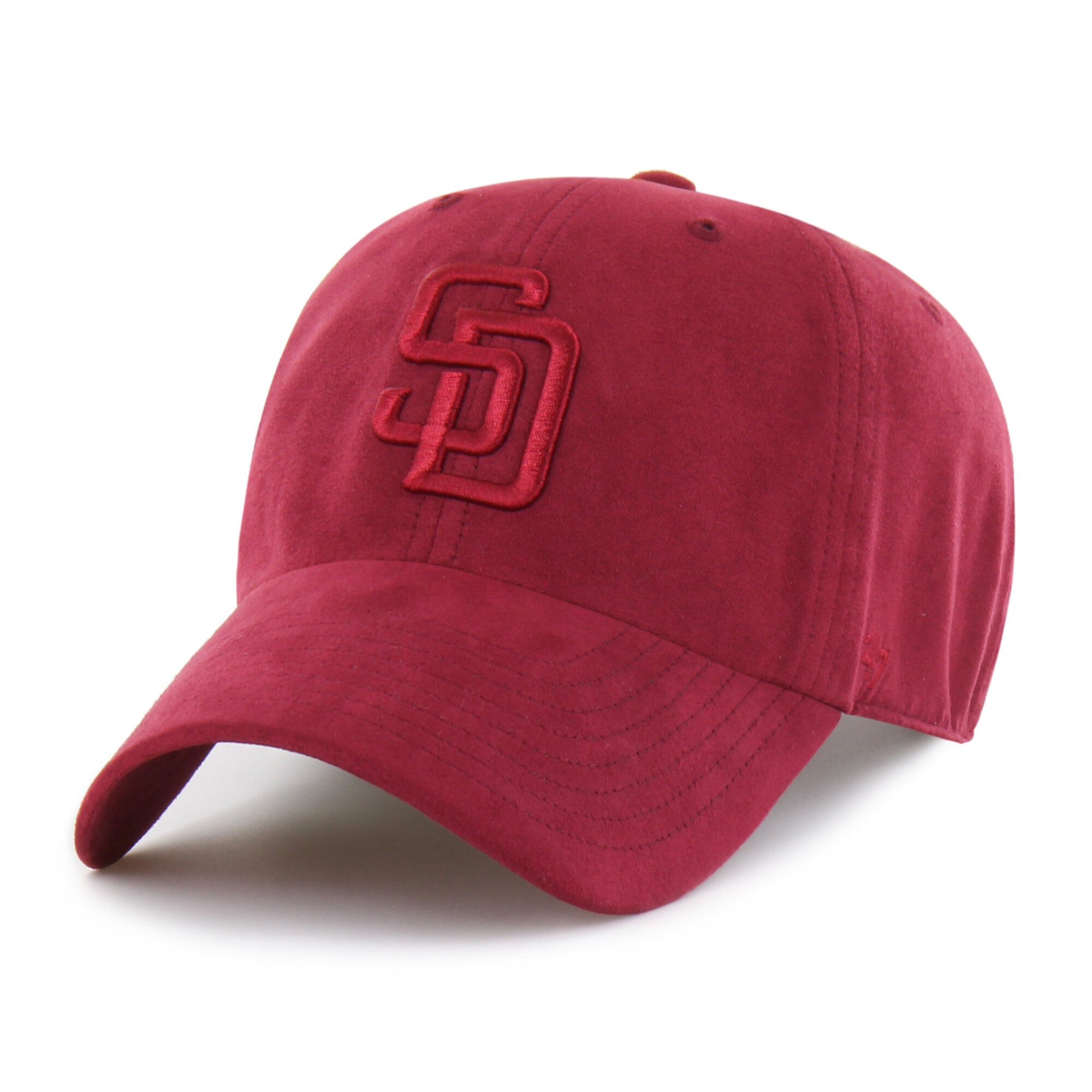 Unisex '47 Red San Diego Padres Fall Feelings Ballpark Suede Clean Up Hat