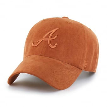 Unisex '47 Orange Atlanta Braves Fall Feelings Ballpark Suede Clean Up Hat