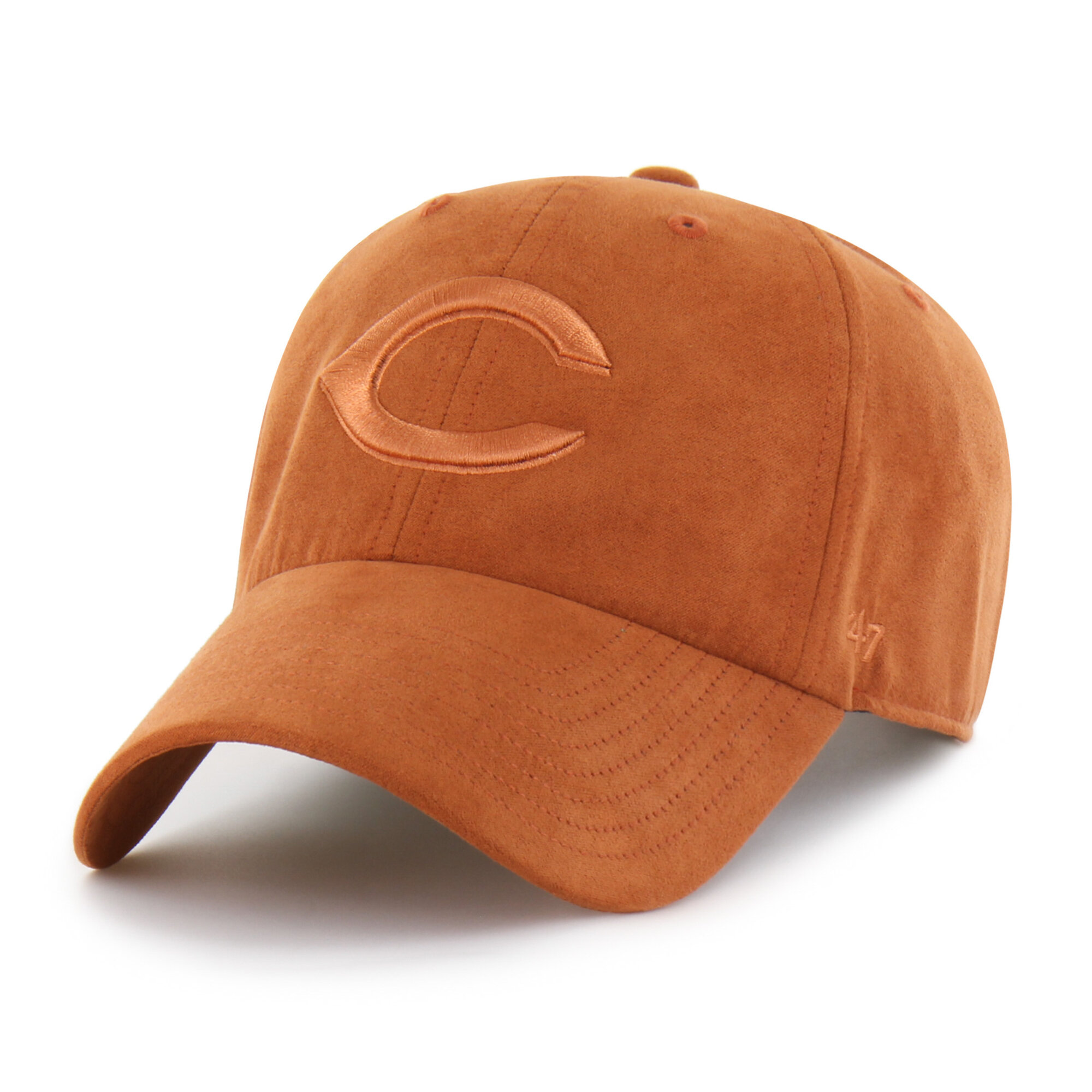 Unisex '47 Orange Cincinnati Reds Fall Feelings Ballpark Suede Clean Up Hat