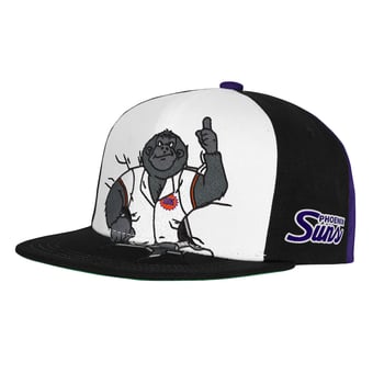 Youth Mitchell & Ness  Black Phoenix Suns Mascot Snapback Hat