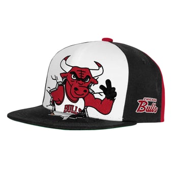 Youth Mitchell & Ness  Black Chicago Bulls Mascot Snapback Hat