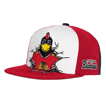 Youth Mitchell & Ness  Red Chicago Blackhawks Mascot Snapback Hat