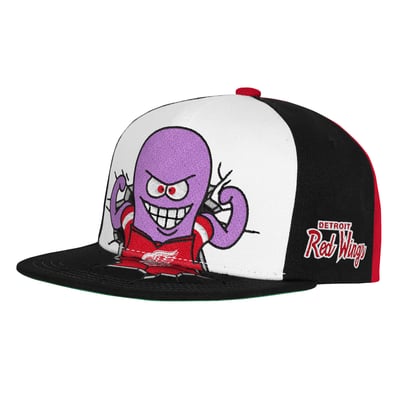 Youth Mitchell & Ness  Red Detroit Red Wings Mascot Snapback Hat