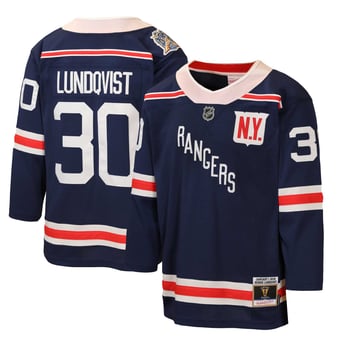Youth Mitchell & Ness Henrik Lundqvist Navy New York Rangers 2018 Winter Classic Power Play Jersey