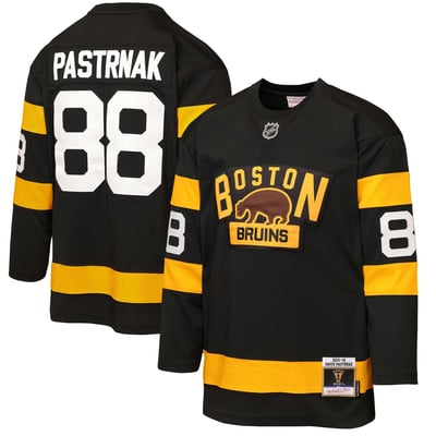 Youth Mitchell & Ness David Pastrnak Black Boston Bruins 2016 Winter Classic Power Play Jersey