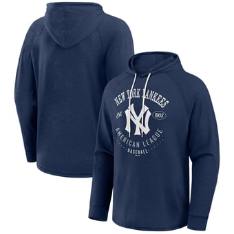 Men's Darius Rucker Collection by Fanatics  Navy New York Yankees Raglan Hooded Long Sleeve T-Shirt