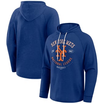 Men's Darius Rucker Collection by Fanatics  Royal New York Mets Raglan Hooded Long Sleeve T-Shirt