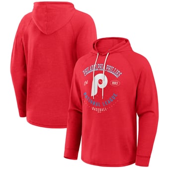 Men's Darius Rucker Collection by Fanatics  Red Philadelphia Phillies Raglan Hooded Long Sleeve T-Shirt
