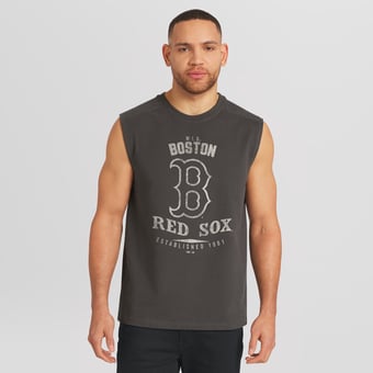 Men's Darius Rucker Collection by Fanatics  Charcoal Boston Red Sox Muscle Tank Top