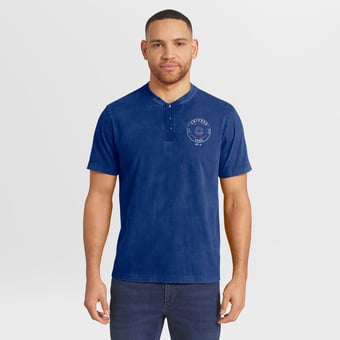 Men's Darius Rucker Collection by Fanatics  Royal Chicago Cubs Washed Henley Shirt