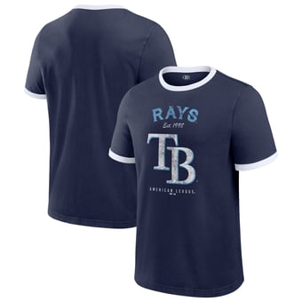 Men's Darius Rucker Collection by Fanatics  Navy Tampa Bay Rays Washed Ringer T-Shirt
