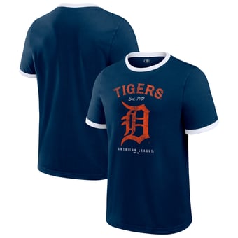 Men's Darius Rucker Collection by Fanatics  Navy Detroit Tigers Washed Ringer T-Shirt